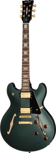 Harley Benton HB-35Plus Gun Metal Blue