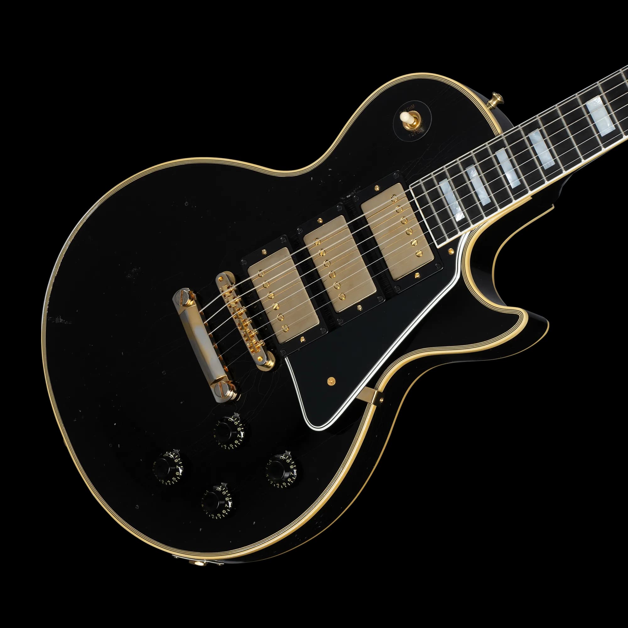 Gibson 1957 Les Paul Custom Reissue 3-Pickup, Light Aged, Ebony — photo 8
